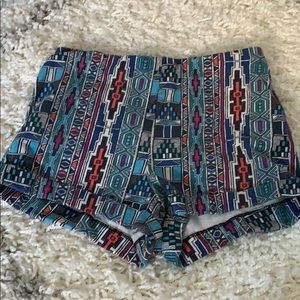 Forever 21 Elastic Geo Shorts